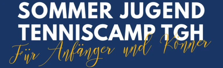 🎾 Sommer Jugend Tenniscamp 2020🎾