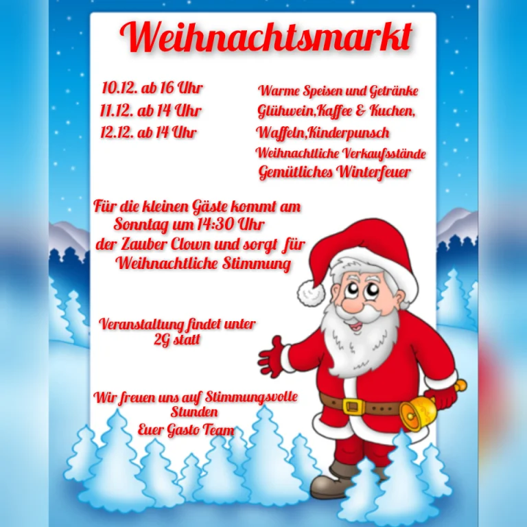 Weihnachtsmarkt in der TGH-Gastro