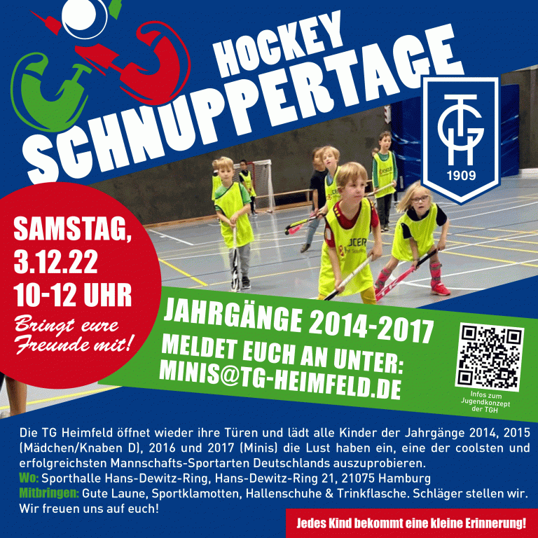 Hockey-Schnuppertage 🔵⚪️🏑