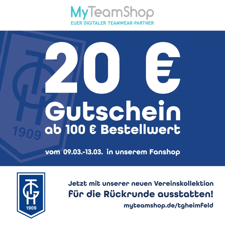 TGH-Fanshop: Sonderaktion vom 09.03. bis 13.03.