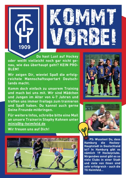 Lust auf Hockey? 🏑 Komm vorbei!
