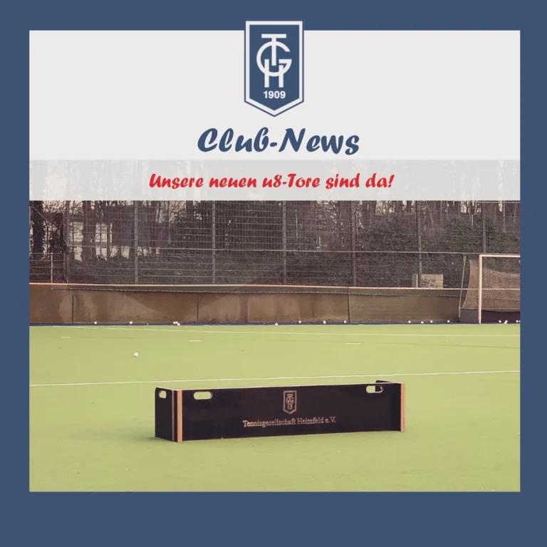Unsere 8 neuen u8-Tore sind fertig!