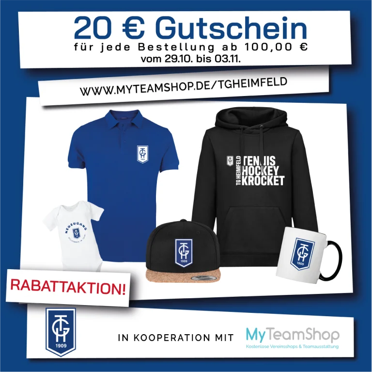 Fanshop-Rabattaktion vom 29.10. bis 03.11.
