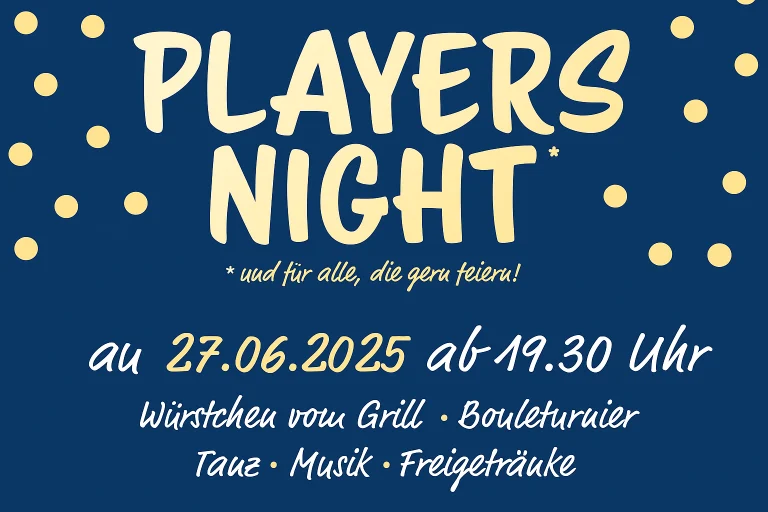 Die blau-weiße Players Night