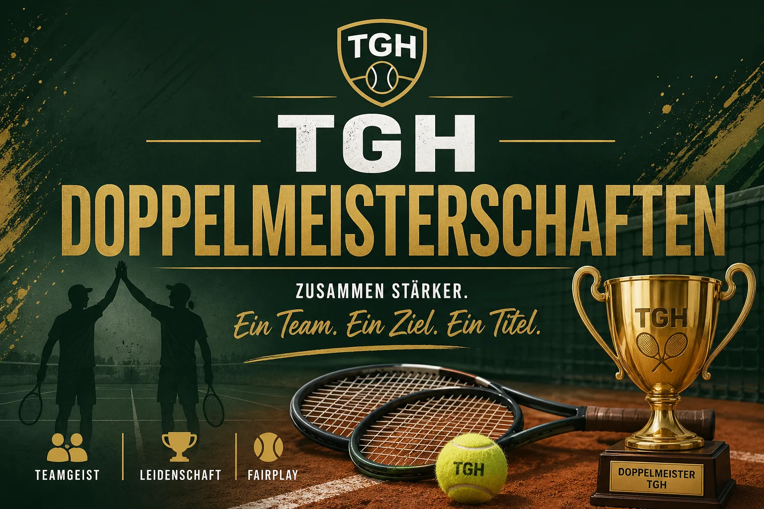 Sieger unseres Tennis-Doppelturnier am 13.09.2026 stehen fest